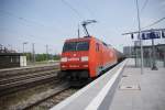 152 064-2 durchf�hrt mit einem Kesselwagenzug am 25.