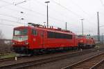 Die 155 219-9 in Koblenz L�tzel am 10,01,11