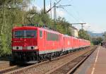 155 211-6 mit Lokzug in Bonn Oberkassel am 03.09.2011