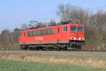 Die 155 163-9 in Ratingen Lintorf am 22,03,12