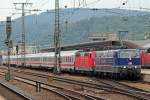 181 201-5 verl�sst mit 181 210-1 am IC134 Koblenz Hbf rtg Luxemburg am 26.07.2011