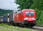 182 021-6, aufgenommen am 31.05.10, bei der Durchfahrt durch A�ling.