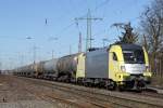 Die ES 64 U2-013 in Ratingen Lintorf am 07,03,11