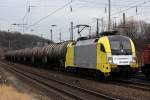 ES 64 U2-095 mit KeWa in K�ln West am 27.02.2012