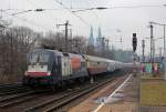182 534 / ES 64 U2-034 am HKX1803 in K�ln Messe/Deutz am 29.03.2013  