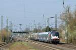 182 530-6 und 182 534-8 mit dem HKX 1802 von Hamburg-Altona nach K�ln Hbf am 14.04.2013 in Angermund.