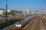 183 001-7 mit dem ALX84116 nach Hof am 10.08.2011 an der M�nchner Hackerbr�cke