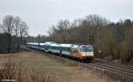 183 001-7 mit dem ALX354 von Prag nach M�nchen am 01.04.2013 bei Feldmoching.