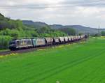 185 572 + 185 543 Rail4Chem durchs Maintal.