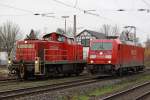 Die 294 793-5 und 185 308-4 in Ratingen Lintorf am 17,11,10