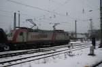 185 599-8 von Crossrail stand am 03.01.2011 in Krefeld-Hbf abgestellt.
