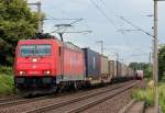 185 595-6 von Crossrail mit  Ewals -Zug bei Br�hl am 24.06.2011
