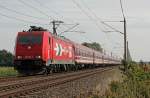 185 587-3 mit R�ckf�hrung des Metal Trains aus Itzehoe in Borsfleth am 03.08.2011