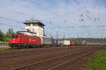 Die 185 595-6 der Crossrail in Koblenz L�tzel am 08,05,11