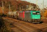 185 610-3 & 185 287-0 in K�ln West am 30.11.2011