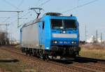 185 514-7 Lz in Porz Wahn am 22.03.2012, Gru� an den Tf !