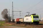 Captrain´s 185 543-6 in Porz Wahn am 23.03.2012