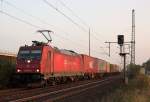 185 595-6 der Crossrail in Porz Wahn am 24.10.2012