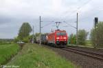 Die 185 321-4 bei Quarnstedt am 12.05.2013