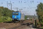 Die 185-CL 004 und 185 697-0 in Duisburg Hochfeld-S�d am 01.10.2013