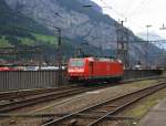 185 26-0 auf dem Weg zum n�chsten Einsatz.