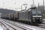 Die 185 564-2 der MRCE in K�ln West am 06,01,10