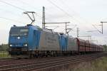 Die 185 530-3 und 185 519 in Ashausen am 06,09,09