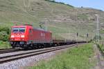 Die 185 247-7 in Winningen (Mosel) am 05,06,10