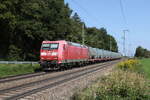 185 009 mit einem M�llzug aus Freilassing kommend am 4.
