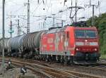 185 142-7 mit Kesselzug rtg S�den in Gremberg am 20.08.2010
