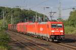 Die 185 221-9 in K�ln West am 13,08,10