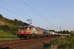185 602 mit einem Kesselwagenzug aus W�rzburg kommend am 223.