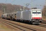 E186 238 mit Getreidezug in K�ln West am 22.02.2011