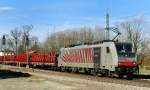 186 284-6, Railpool, aufgenommen am 02.04.12 in A�ling.