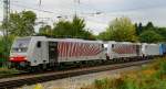 186 282-0 + 186 283-8 + 186 109-5, aufgenommen am 28.09.12, in A�ling.