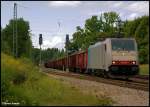 186 109-5 (Railpool/Lokomotion) in A�ling am 7.8.2012.