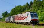186 282-0 + 185 662-4, aufgenommen am 17.06.13, in A�ling.
