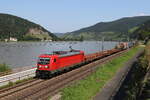187 181 mit einem gemischten G�terzug am 21.