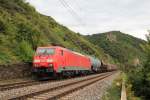 189 061-5 mit einem kurzen gemischten G�terzug am 22.