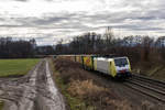 189 995 war am 14. Dezember 2016 bei Vogl in Richtung M�nchen unterwegs.