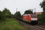 189 068 mit einem G�terzug in Hannover Limmer am 27.07.2010