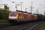 189 056 mit einem G�terzug in Lehrte am 15.05.2010