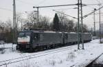 E189-105,E189-110 und E189-115 standen am 27.12.2010 in M�nchengladbach-Hbf abgestellt.