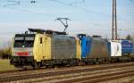 ES 64 F4-030 + 185 514-7, aufgenommen am 04.09.10, bei der Durchfahrt durch Gersthofen.