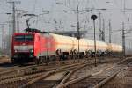 189 077-1 verl�sst Gremberg am 01.03.2011 mit gem.