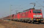 189 047-4 mit weiterer 189 am Erzzug hinter K�ln Porz am 03.03.2011