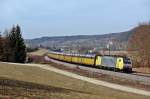 Im Altm�hltal bei Dollnstein konnte die 189 923 SE mit einem Altmannzug Richtung M�nchen festgehalten werden.