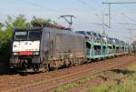 E189 094 / ES 64 F4-994 mit Autozug in Porz Wahn am 01.06.2011