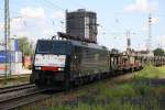 ES 64 F4 035 mit Leeren Autotransportwagen als Umleiterzug in Richtung M�nchen in Augsburg-Oberhausen(12.06.2011)