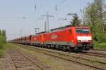 Die 189 068-0 und 189 036-7 mit dem 5000t Erzbomber 48715 von Rotterdam nach Dillingen in Ratingen Lintorf am 21,04,11